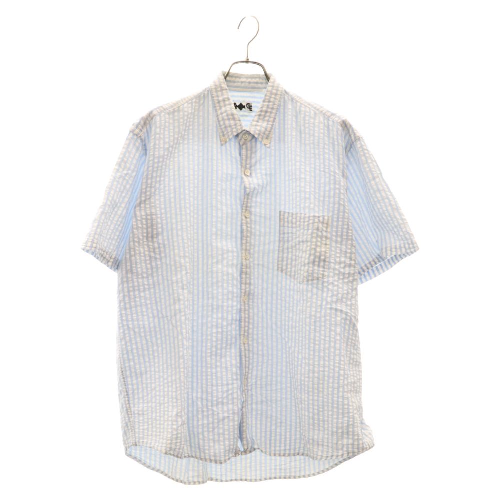 90s FINESSE×GOODENOUGH 半袖BDシャツ ストライプ FINESSE (フィネス) 90s～00s ×GOOD ENOUGH ストライプ シアサッカー