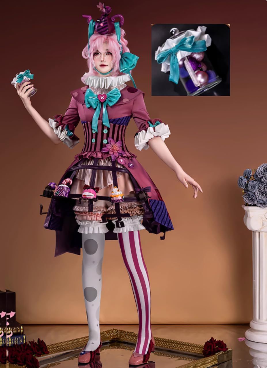 高品質 手持ち道具 髪飾り 眼鏡付き アイデンティティ5 IdentityⅤ 第五人格 気象学者 ミズ?ティータイム コスプレ 茶休さん 衣装 CosplaBJ0925ML03 ハロウィン