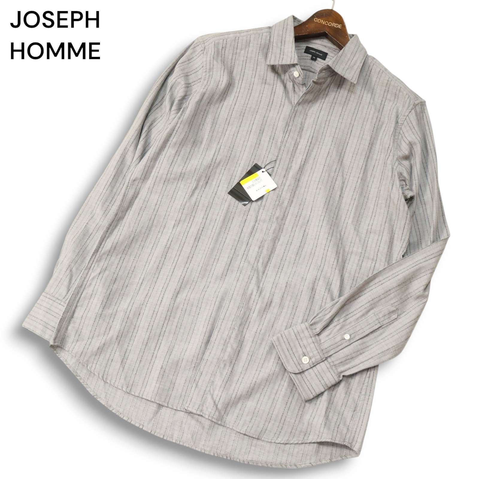 新品 未使用】 JOSEPH HOMME ジョセフ オム 通年 比翼仕立て☆ 長袖 