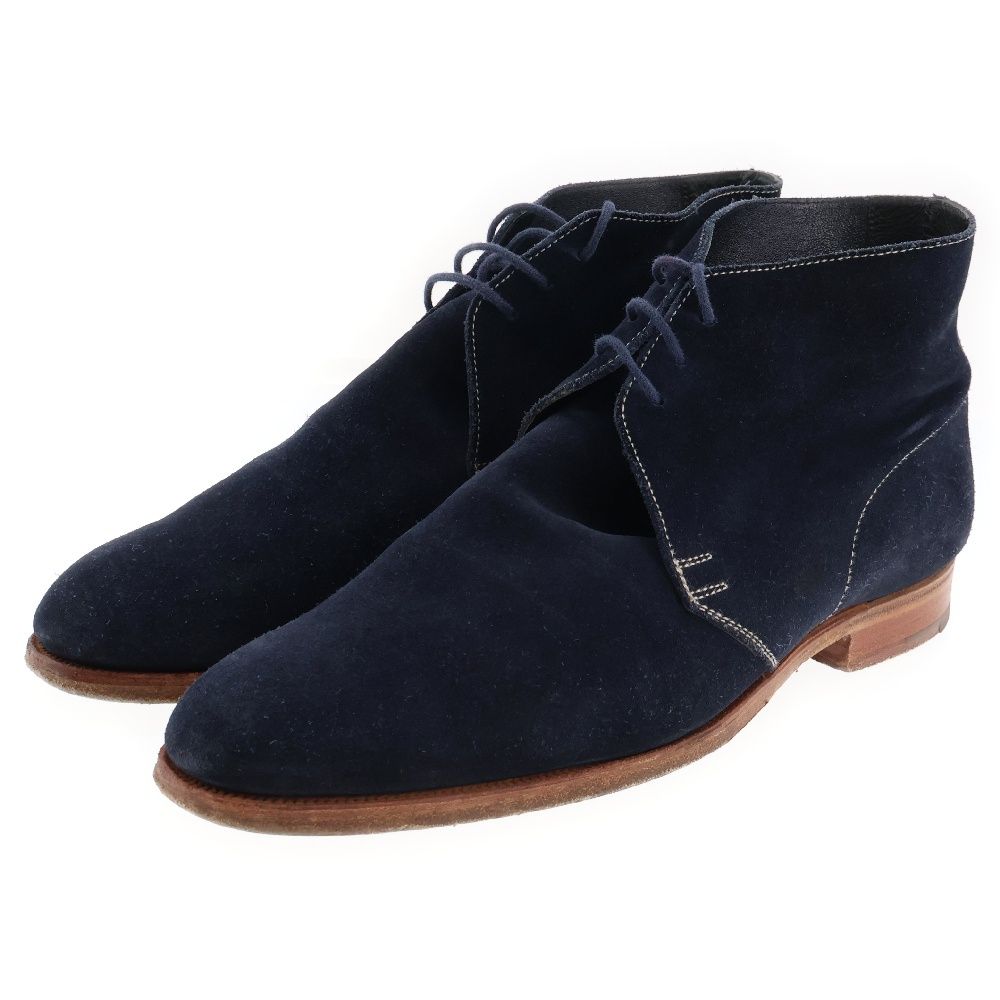 CROCKETT&JONES クロケットアンドジョーンズ CHUKKA ネイビー 試着程度【CROCKETT&JONES】クロケット&ジョーンズ ウーバン