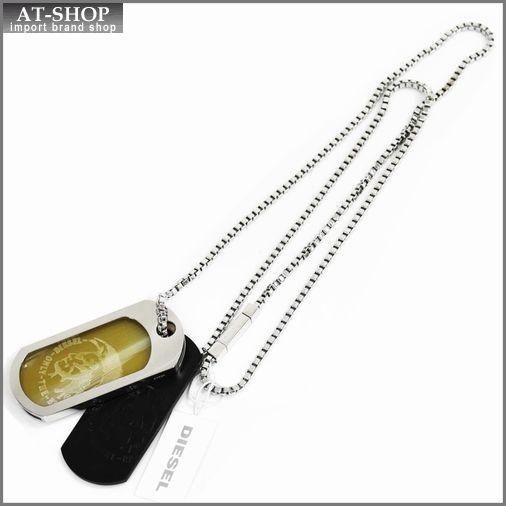 DIESEL ディーゼル ネックレス DX0015040 シルバー×ブラック