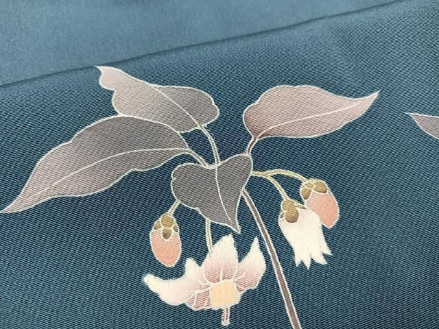 平和屋着物○訪問着 友禅 作家物 枝花文 正絹 逸品 AABA1252ph 【公式