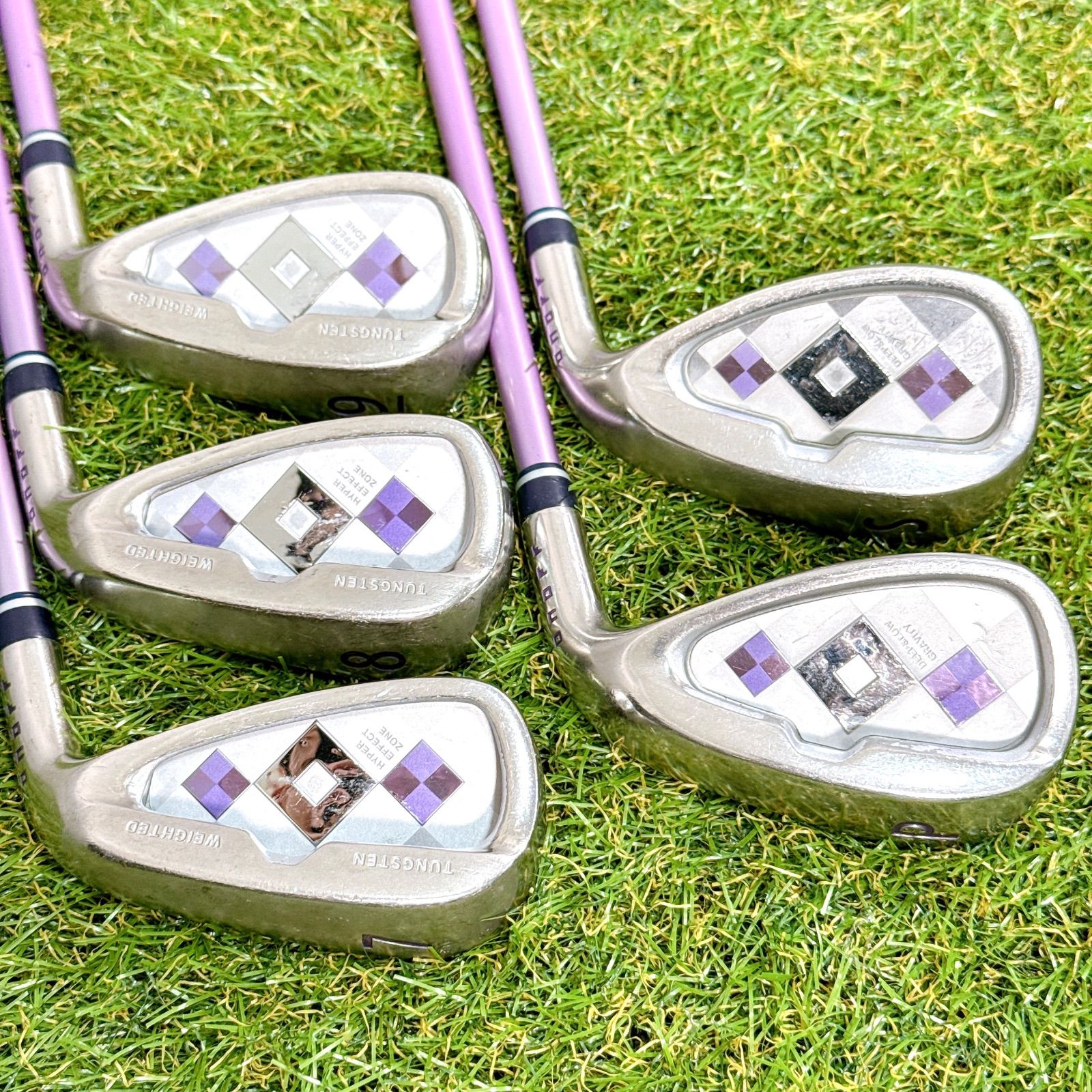 ONOFF SMOOTH KICK LP-414 I オノフ グローブライド アイアンセット 5本 カーボン フレックスL レディースゴルフクラブ 女性 シニア 右利き K 034