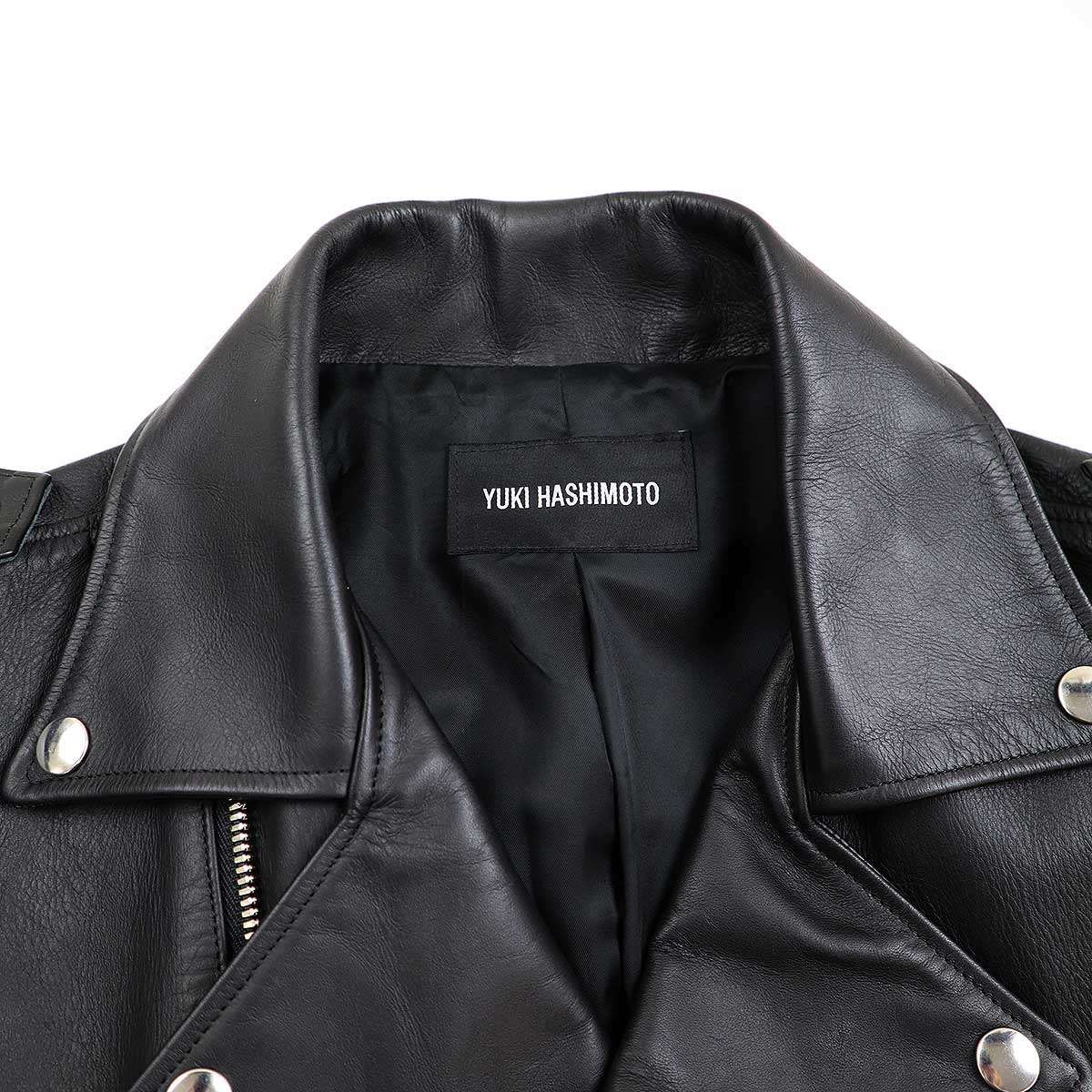YUKI HASHIMOTO ユウキハシモト 22SS カウレザーダブルライダース 