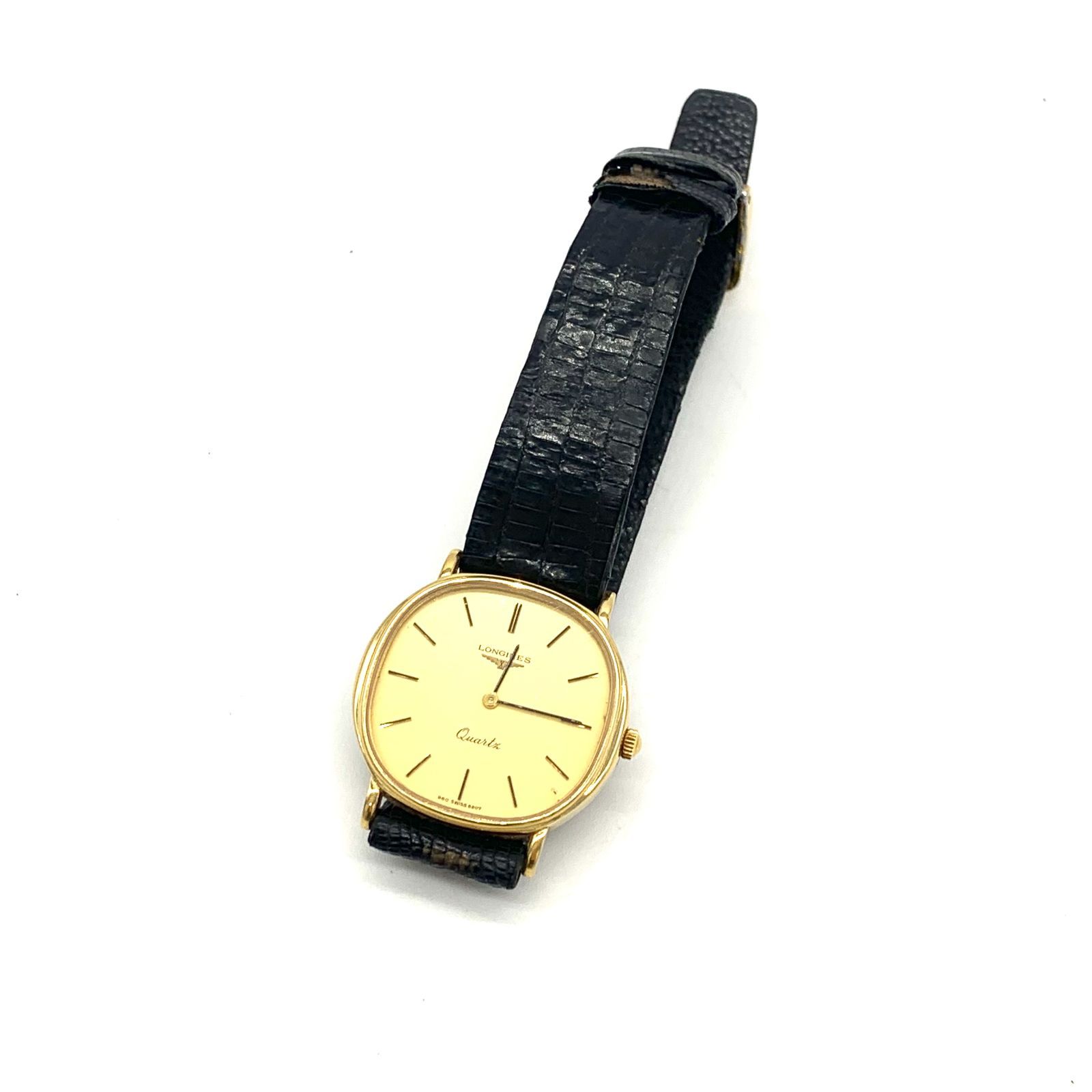 ▽【不動品】LONGINES/ロンジン 960 SWISS 6207 ゴールド文字盤 メンズ クォーツ 腕時計 本体のみ S72439950643 -  メルカリ