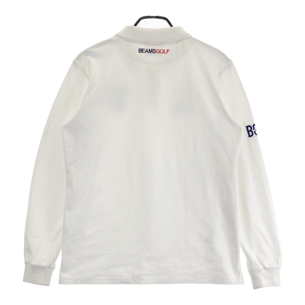 サイズ：L BEAMS GOLF ビームスゴルフ 長袖ポロシャツ ホワイト系