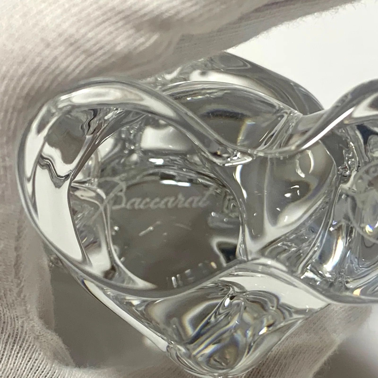 Baccarat - Baccarat　バカラ　ノエル　テディベア　クリスタルガラス　クリア　2105451　フィギュリン　インテリア小物　置物　オーナメント　フィギュア　オブジェ　プレゼント　クマ　熊　【中古】【K55484】 楽天市場】【中古】Baccarat バカラ ノエル テディベア