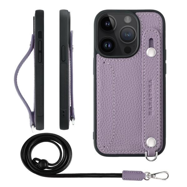 iPhone14Pro スマホケース 最新 ネックストラップ 付き カードポケット