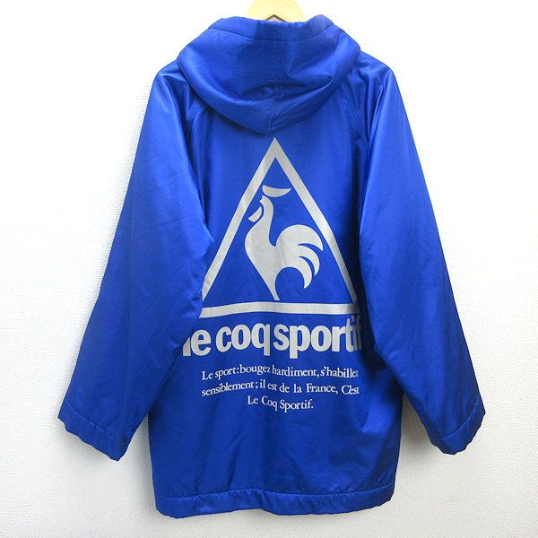 D■ルコックスポルティフ/lecoqsportif 裏ボア ベンチコート JKT【フリー】青/MENS/64【中古】