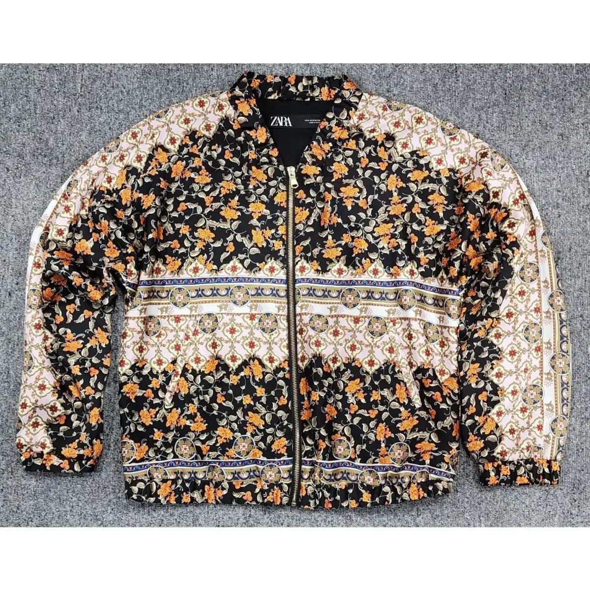 ZARA ザラ フラワー プリンティング ブルゾン ジャケット S