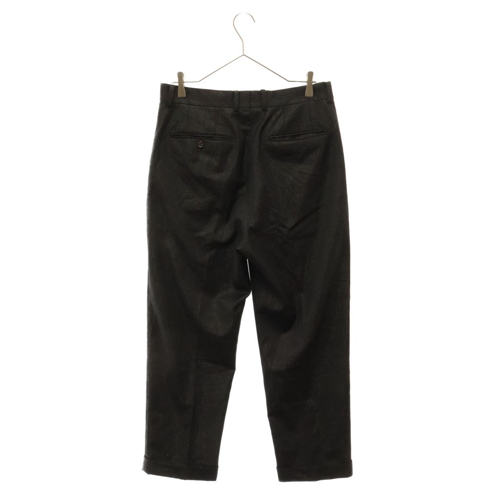 WACKO MARIA (ワコマリア) 23AW DORMEUIL / GLITTER PLEATED TROUSERS TYPE-2 ドーメル グリッタープリーツトラウザーズスラックスパンツ ブラック - メルカリ