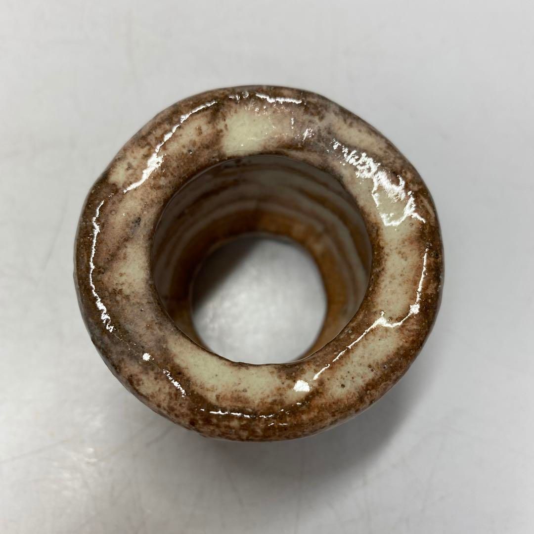 茶道具】坂倉新兵衛造 萩つくね蓋置 （共箱）○ 十四代 坂倉新兵衛 萩