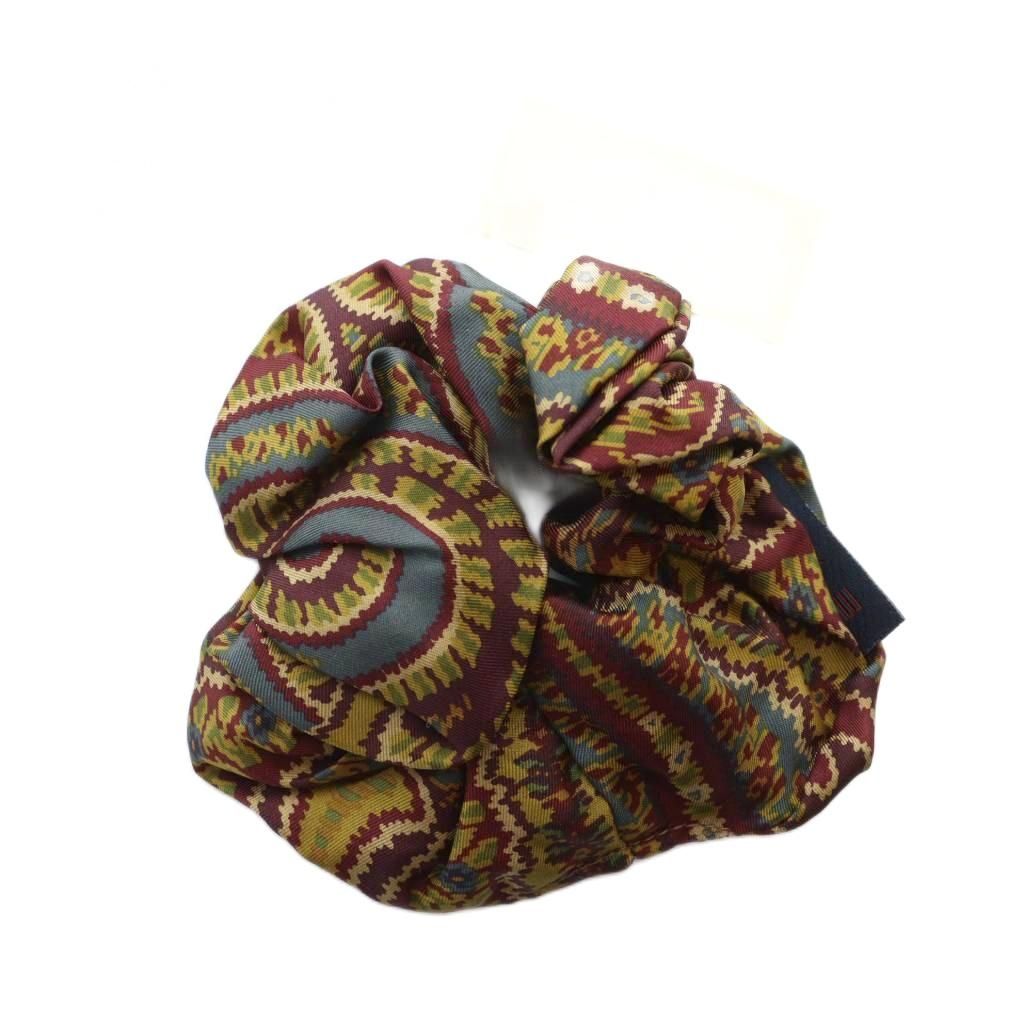 エトロ ETRO シュシュ タグ付き ヘアアクセサリー ロゴ マルチ