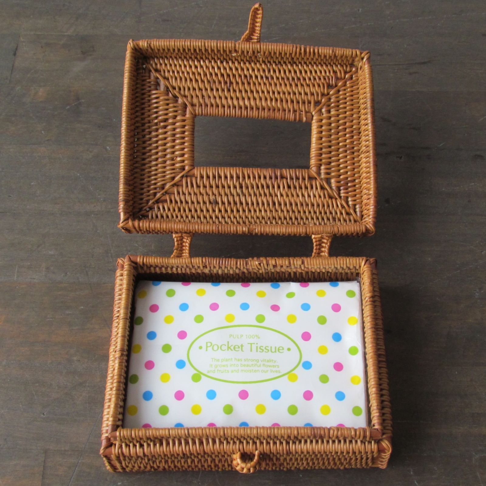 バリ島　アタ 小物・ポケットティッシュ入れ 3個セット バリ島 アタ 小物・ポケットティッシュ入れ 3個セット 【公式通販】