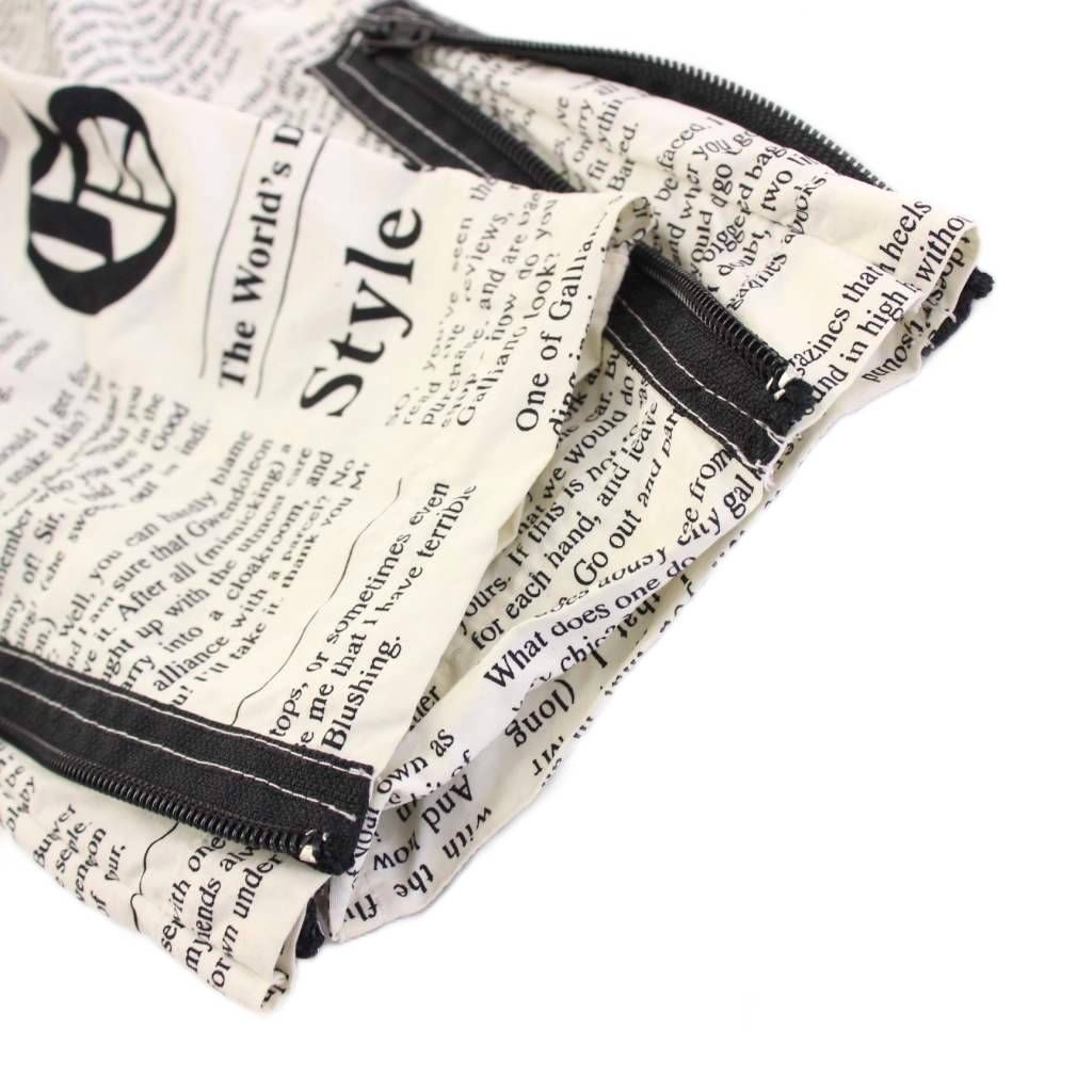John Galliano 新聞プリントジャケット John Galliano Newspaper Print Jacket - Size 40 FR