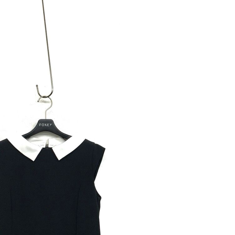 FOXEY NEWYORK フォクシー ジャスティン ドレス 白襟 ワンピース