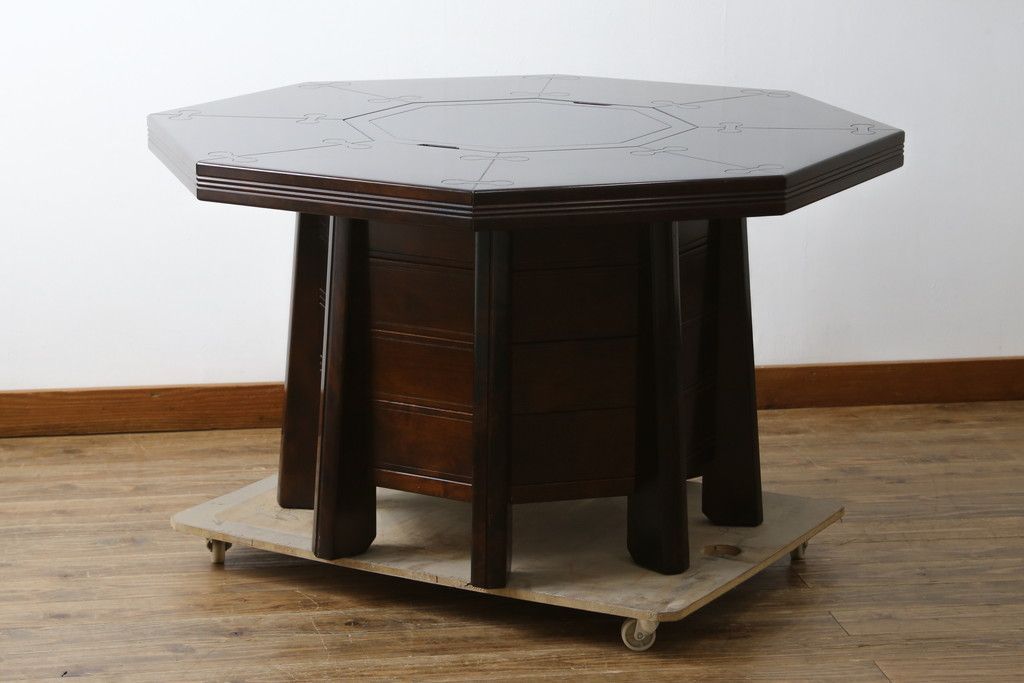 星野民藝　囲炉裏　座卓テーブル ☆事前問合せ必須☆ 星野民芸 星野民藝 八角炉 中古 桜材 囲炉裏