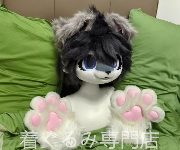 着ぐるみヘッド 猫 全頭ヘッド ケモノ ファースーツ ぬいぐるみ