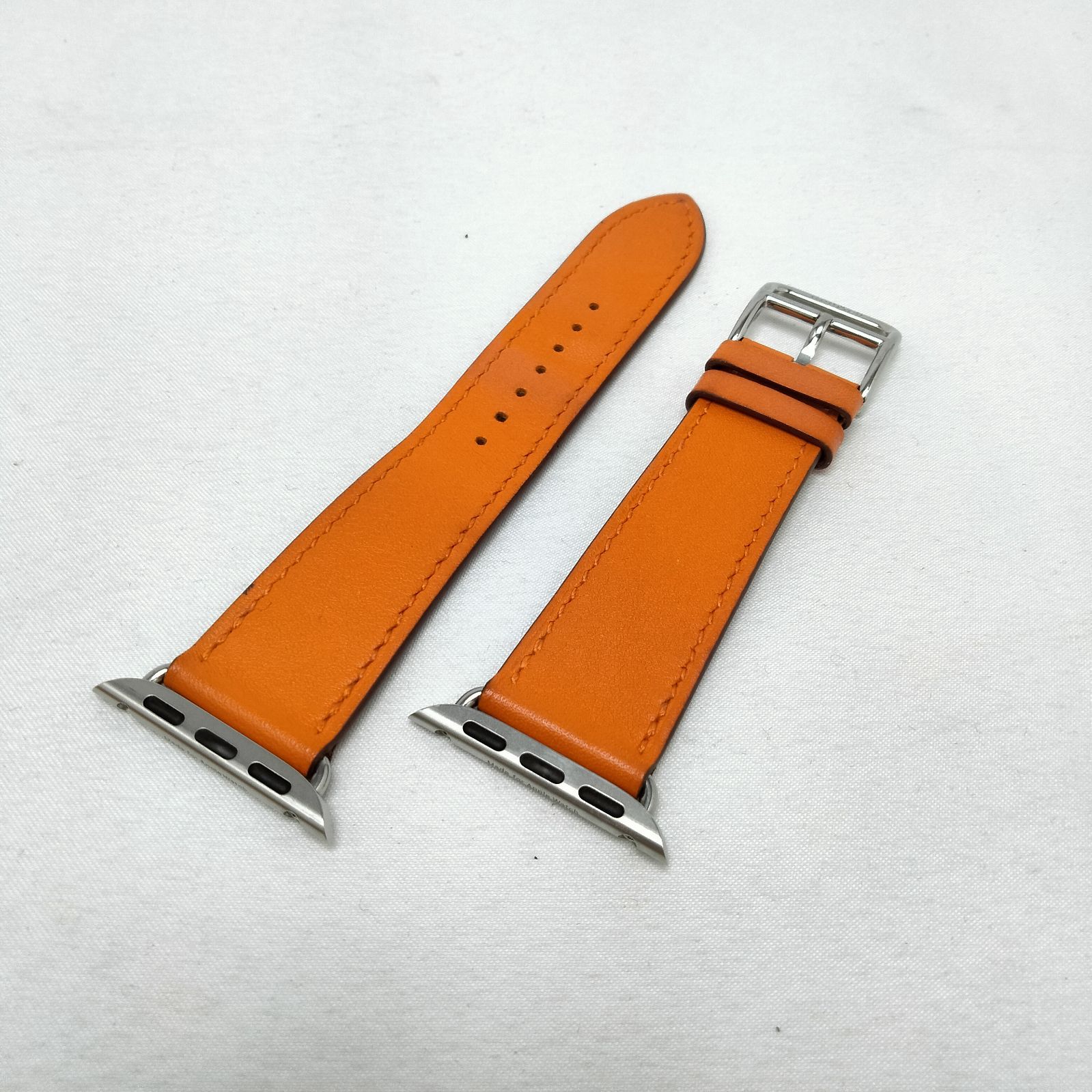 エルメス AppleWatch オレンジ レザーベルト - メルカリ
