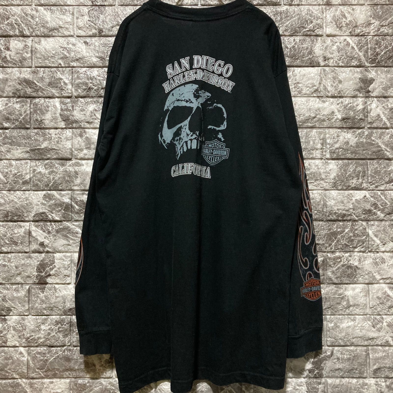 【USA製】HARLEY DAVIDSON カリフォルニア　ロンT USA製】HARLEY DAVIDSON カリフォルニア ロンT USA製】HARLEY DAVIDSON