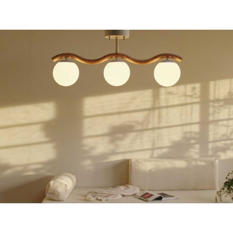 送料無料 ♥ 未開梱 インターフォルム シーリングライト Houle ウール 小型白熱電球 60W|E17 付 6畳 | 電球色 | E17 LT-4543