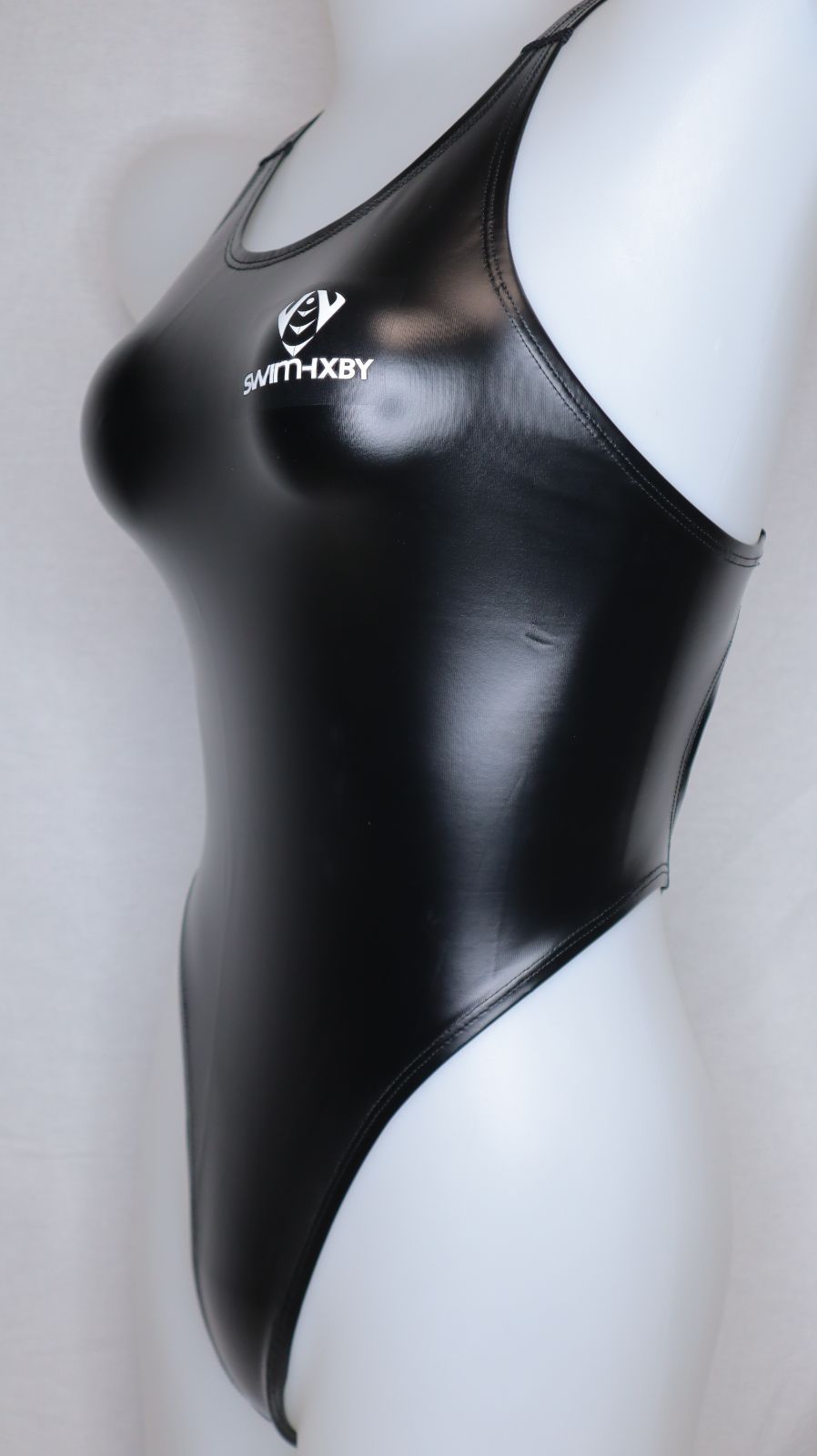 SWIMHXBY 競泳水着 レディース エナメル 黒 Tバック 280 S-9XL