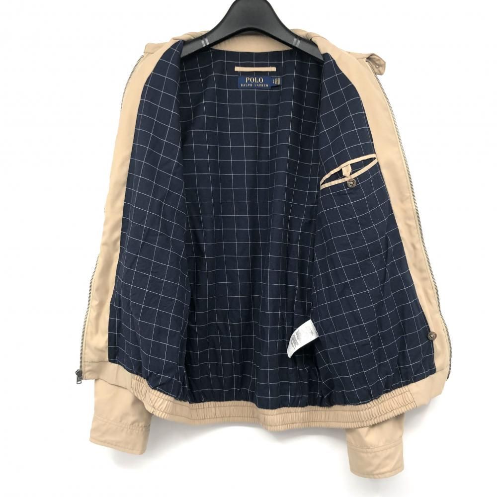 ラルフローレン ブルゾン　ベージュ　美品　xl ジャンパー POLO RALPH LAUREN ポロ ラルフローレン ジャケット メンズ バイ