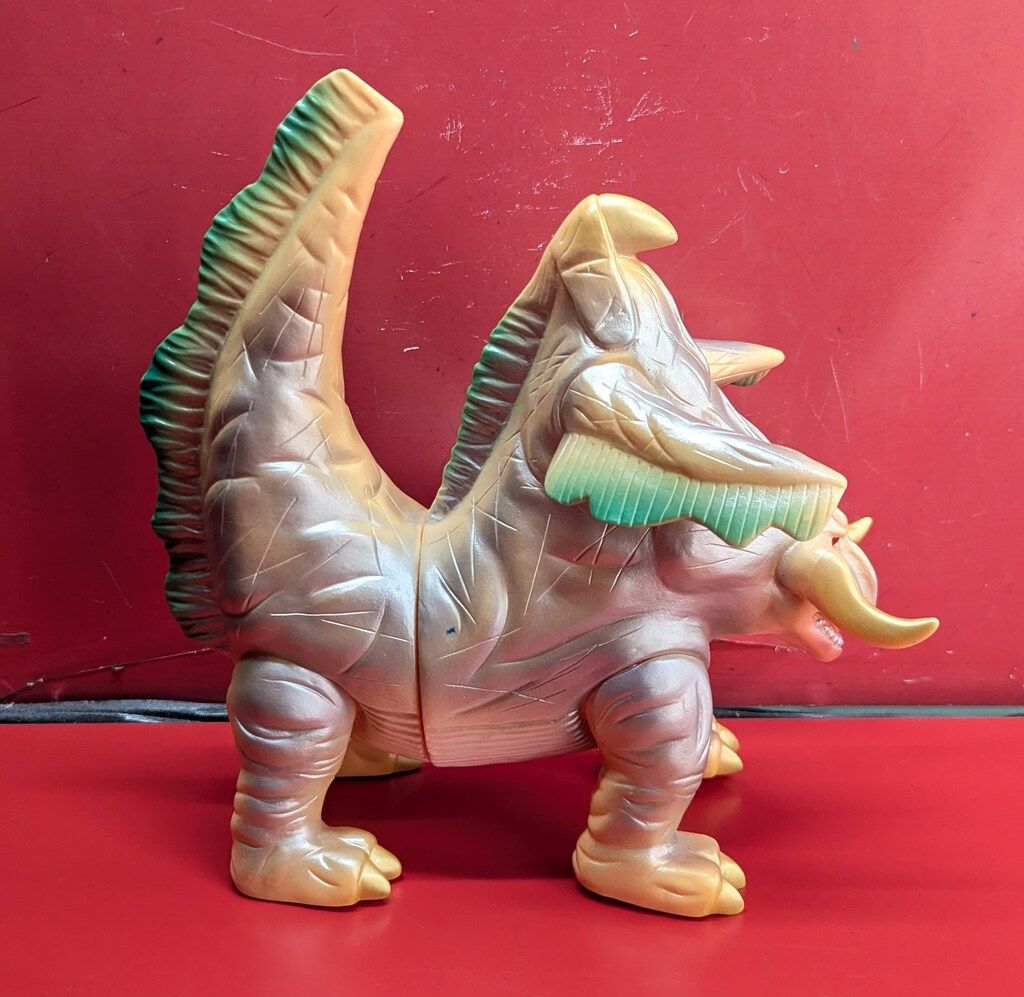 MAXTOY ミニソフビ怪獣倉庫シリーズ ザザーン クリア成型/赤/青緑塗装