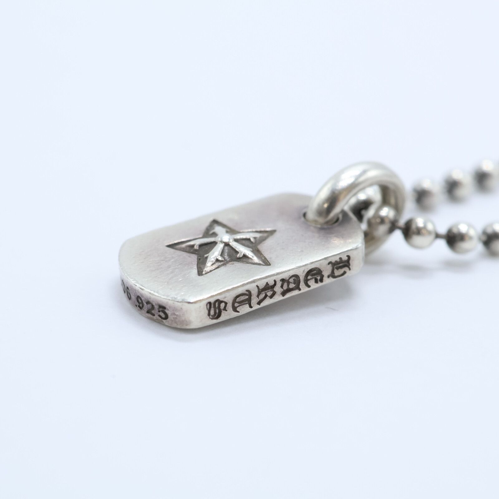クロムハーツ　LA限定ラージドッグタグ　ボールチェーン付 CHROME HEARTS クロムハーツ（原本無） ラージ ドッグタグ