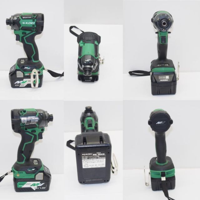HiKOKI ハイコーキ コードレスインパクトドライバ WH36DC 36V バッテリー2個付き 電動工具 ∴WK1978