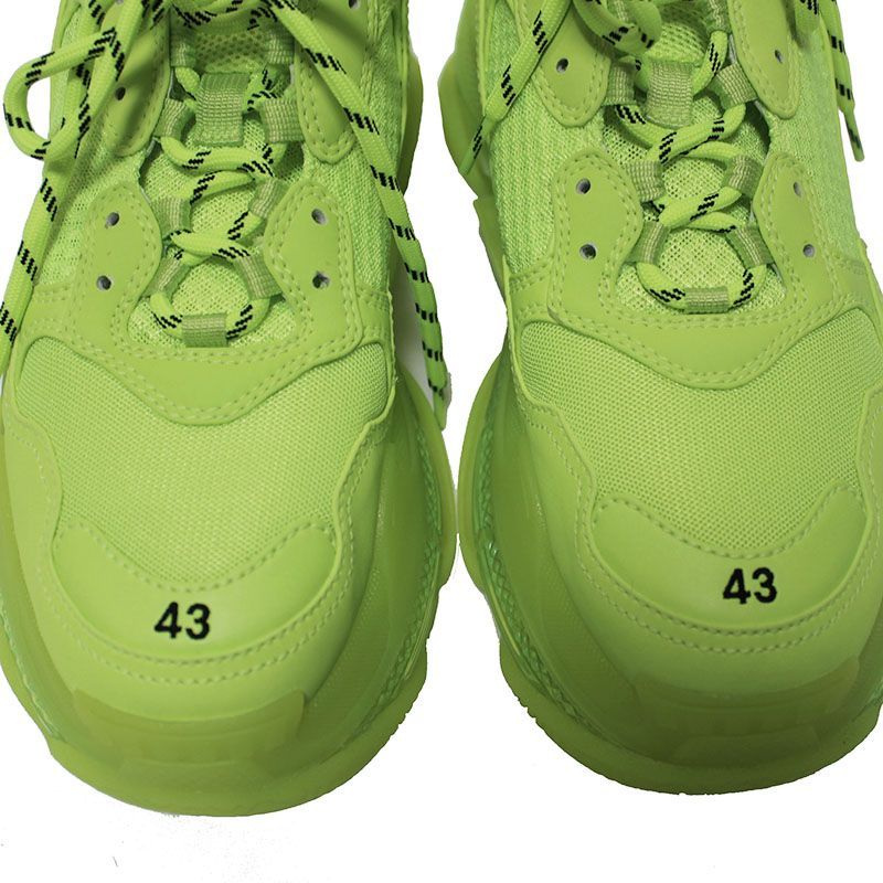 BALENCIAGA バレンシアガ スニーカー トリプルS 43 ネオンイエロー