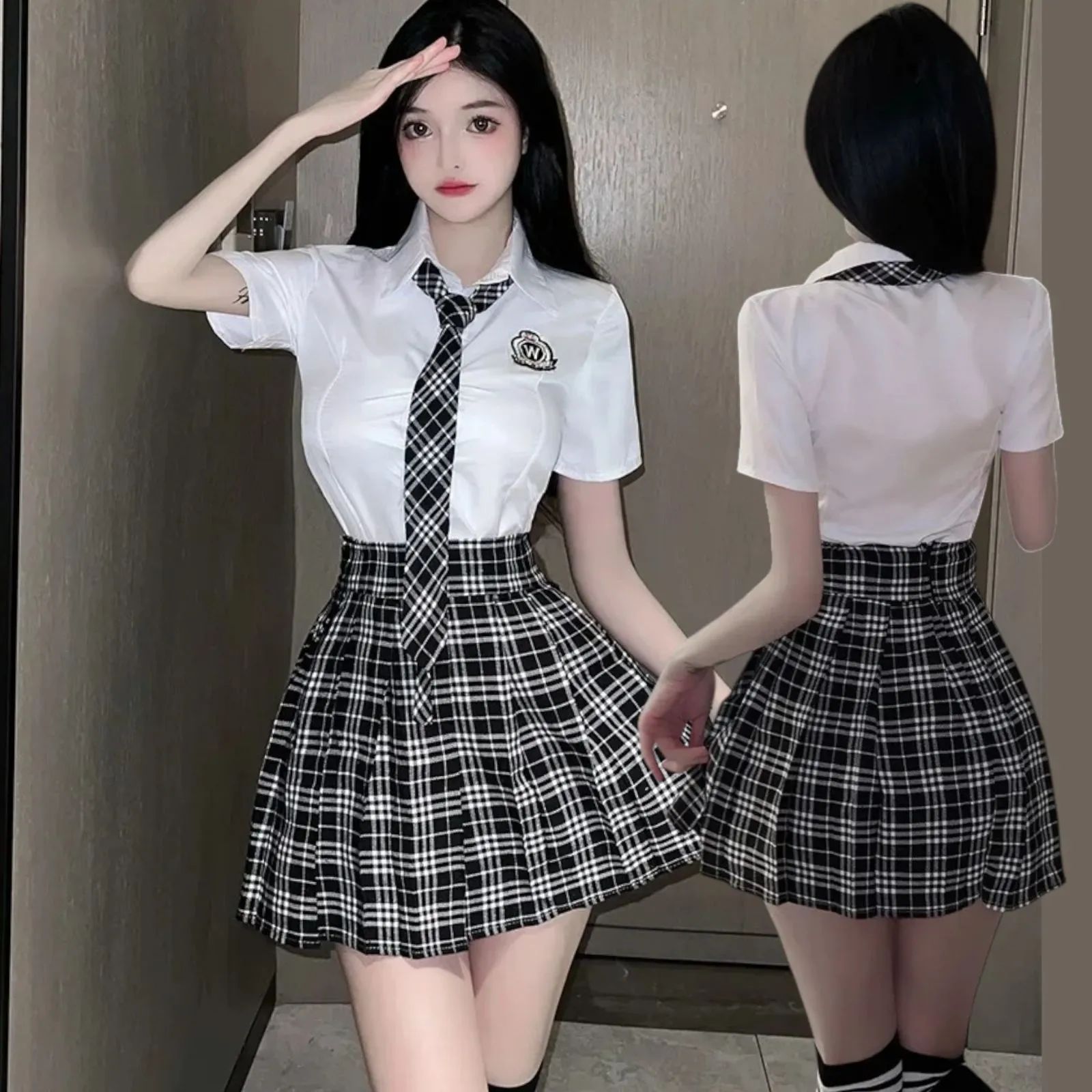 セーラー服 コスプレ 4点セット 半袖 夏服 制服 女子制服 学生服