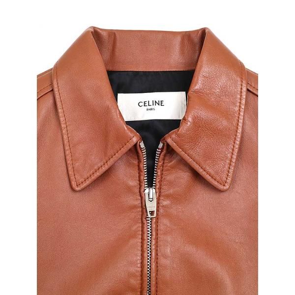 CELINEセリーヌ20AWソフトラムスキンジップアップレザージャケット