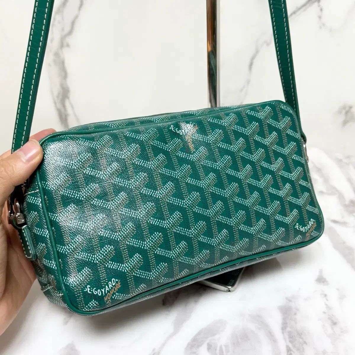 GOYARD ゴヤール サンルイPM グリーン トートバッグ レアカラー 楽天