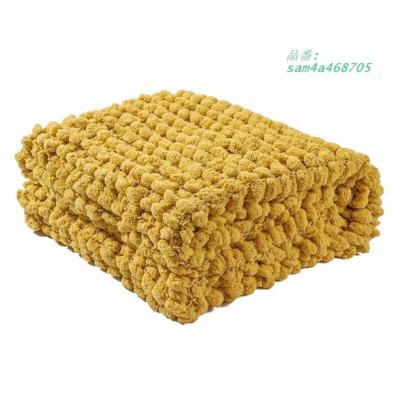 ソファカバーカーペット粗毛糸手編み毛布トッズカーペットニットカーペットアウトドアキャンプ毛糸カーペット