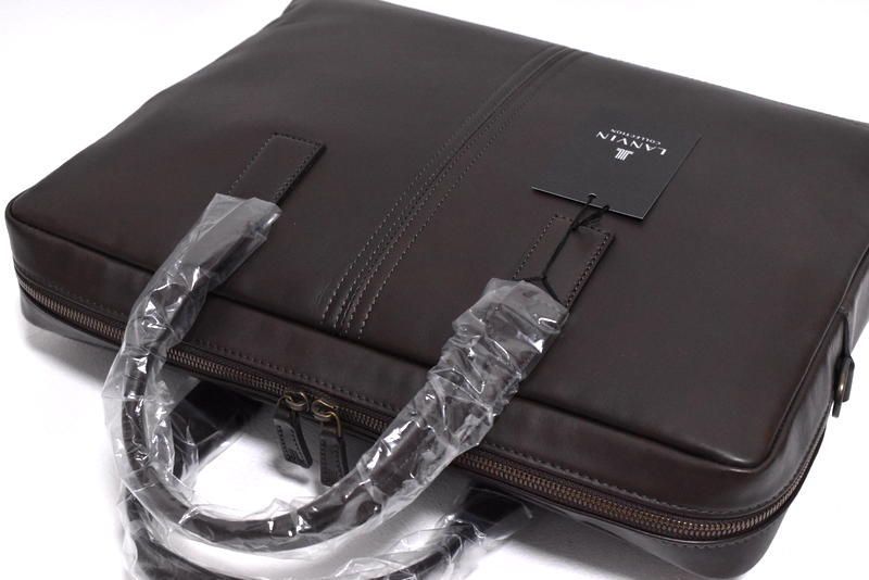 定価5万ランバン コレクション サントル レザービジネスバッグ