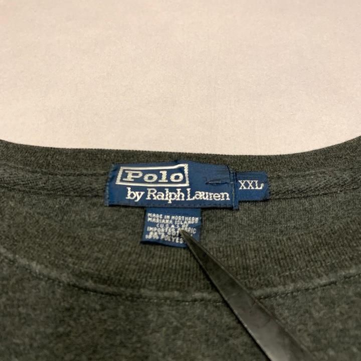 ポロラルフローレン 古着 スウェット ダークグレー 刺繍ロゴ XXL SIROKUMA-CORPORATION_COM