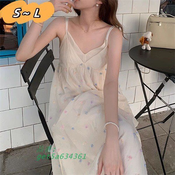 夏 ロングドレス スイート風 ワンピース ストラップ付き 体型を美しく見せる 旅行着 ロングドレス get5a634361
