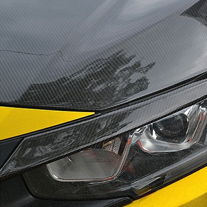 新型シビック FC1 FK7 FK8 パーツ ハッチバック セダン タイプR リアルカーボンヘッドライトガーニッシュ