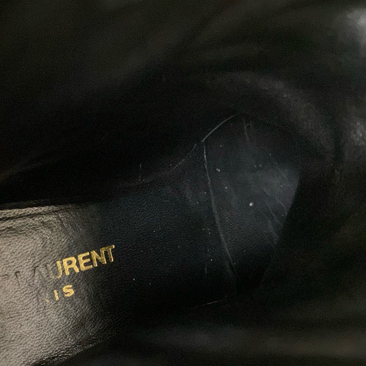 SAINT LAURENT PARIS サンローランパリ ショートブーツ 35 1|2 レディース - 395496 黒 フリンジ|アウトソール張替済 レザー WWW_WOWDIGSITE_COM