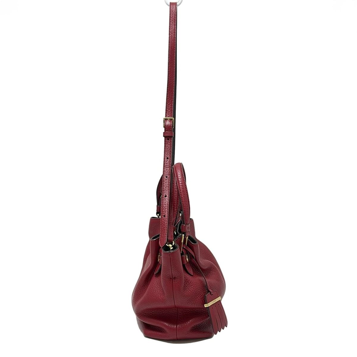 TOD'S(トッズ) トートバッグ フラワーバッグ レッド レザー