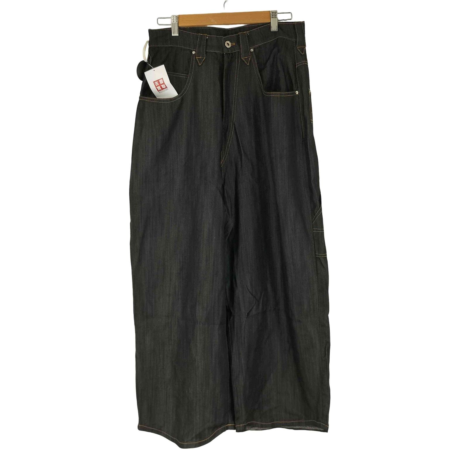ユーズドフルギ 古着 Ballsy.Brothers Overdyed wide baggy rayon summer denim メンズ JPN M