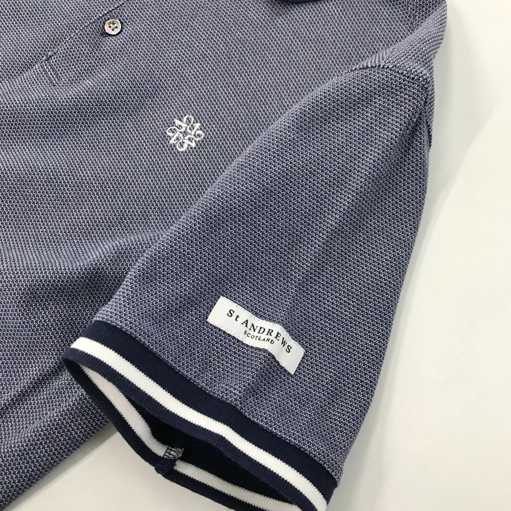 サイズ：M ST ANDREWS セントアンドリュース 半袖ポロシャツ