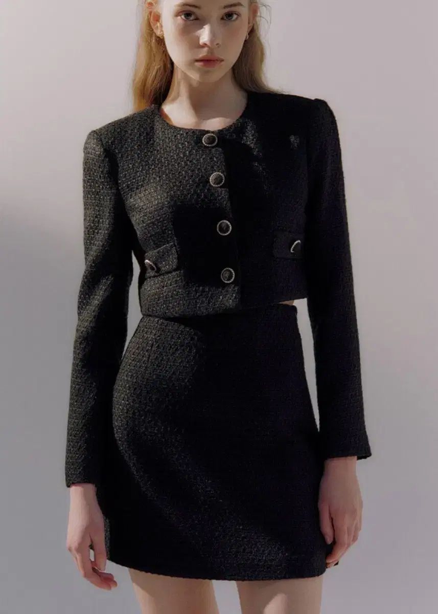 Ivana Helsinki 36 Marianne Crop SET_Black セット セットアップ