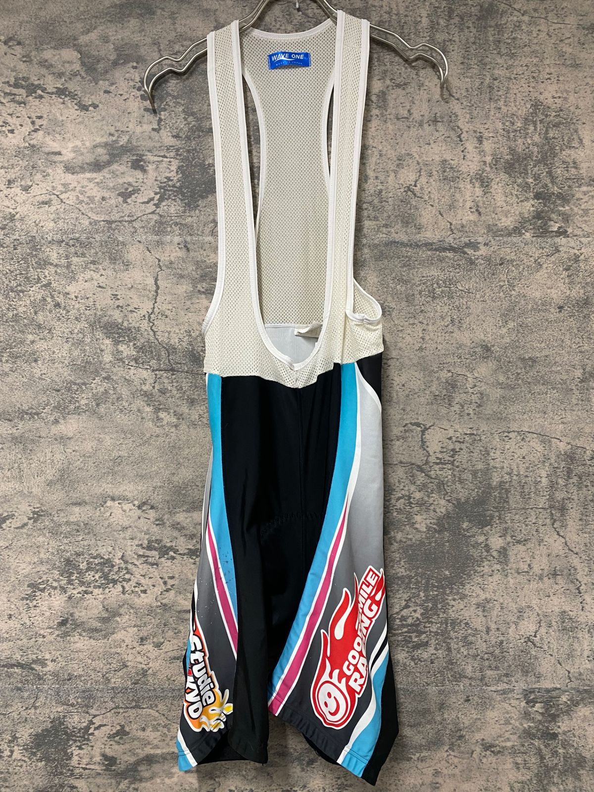 JD579 ウェイブワン wave one ビブショーツ 黒白 L Racing MIKU