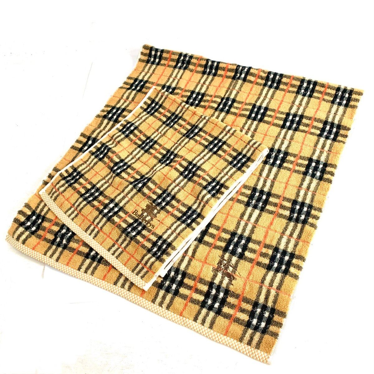 新品同様 Burberry's バーバリーズ ノバチェック バスタオル フェイス