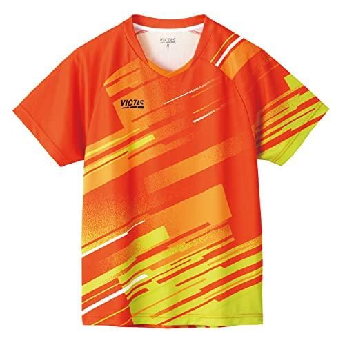 【新品・5営業日で発送】VICTAS(ヴィクタス) エナジー_ゲームシャツ (612202) 色 : オレンジ サイズ : 4XL 