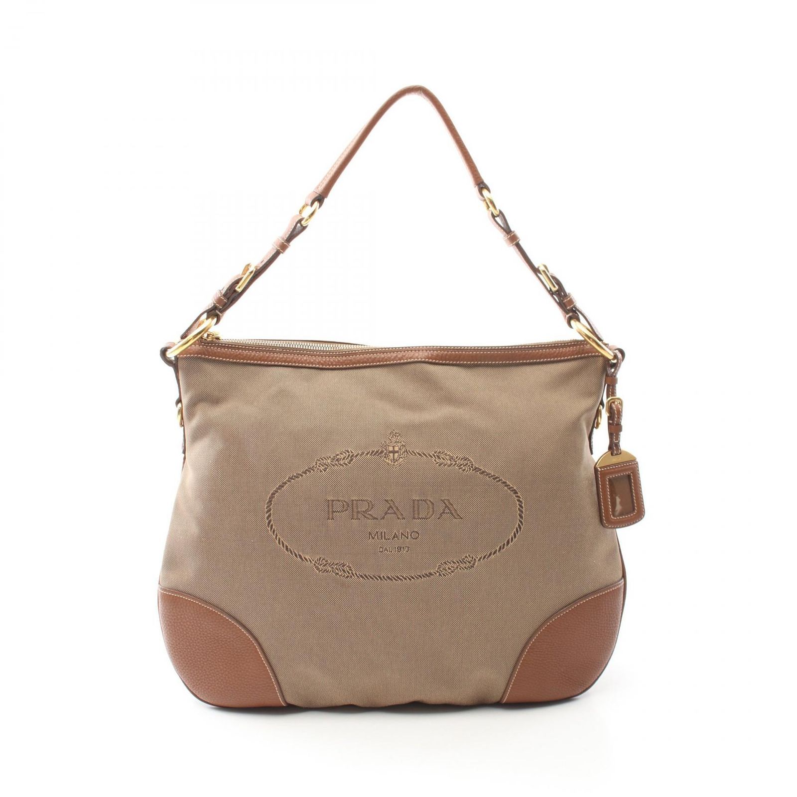 PRADA プラダ LOGO JACQUARD ロゴジャガード ホーボー