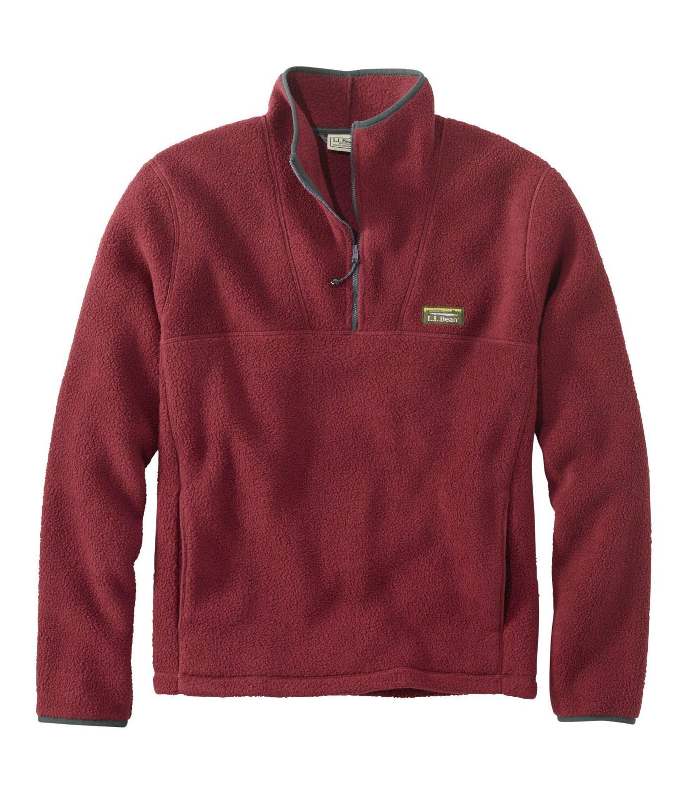 Size:M_Color:Burgundy [エルエルビーン] メンズ カタディン・フリース・プルオーバー 米国フィット・レギュラー Mサイズ Burgundy レッド １００００６０７８０
