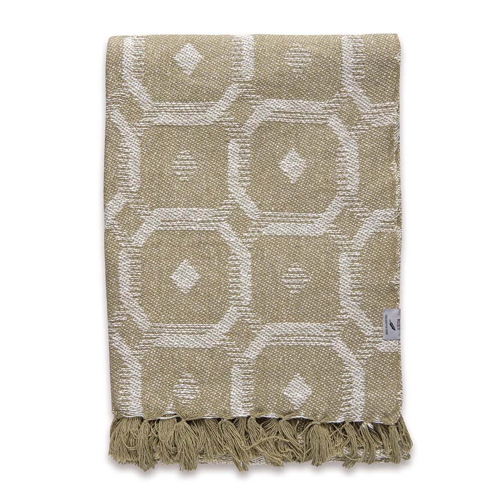 リップルシナモン_サイズ：約W200 D140 POSH LIVING(ポッシュリビング) MUKT マルチカバー リップルシナモン